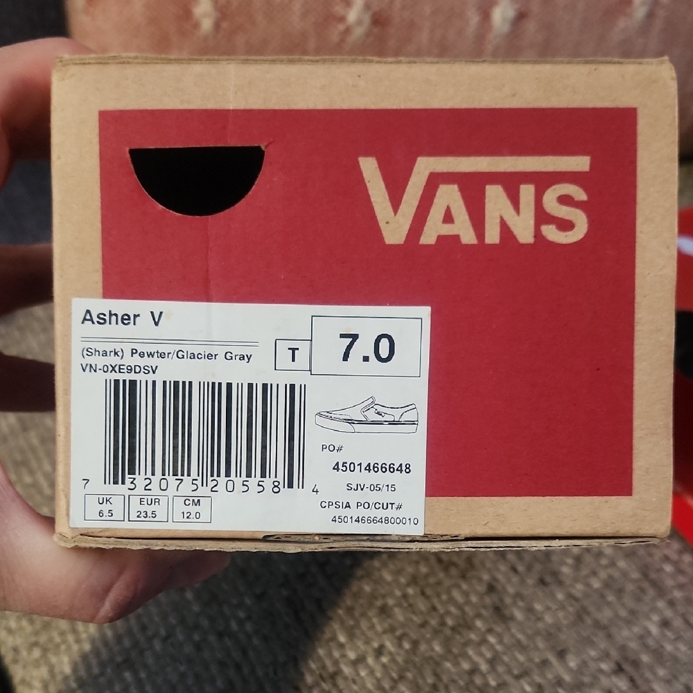 Vans Asher V Sneakers - Pewter and Glacier Gray